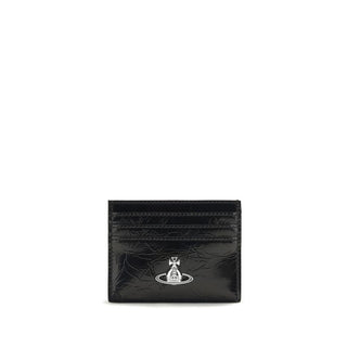 Vivienne Westwood Black Calf Leather Bos Taurus Wallet