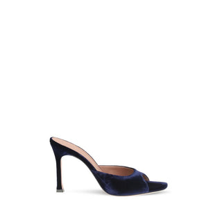 Amina Muaddi Alexa Velvet Sandals
