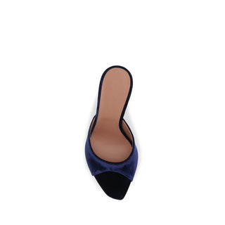 Amina Muaddi Alexa Velvet Sandals