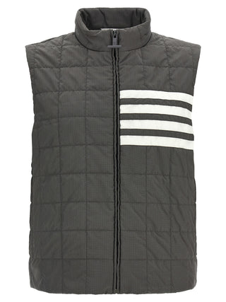Thom Browne 4-Bar Quilted Ripstop Vest