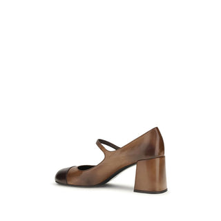 Miu Miu Mary Jane Leather Ballet Flats