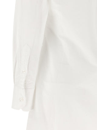 Thom Browne White Cotton Midi Dress
