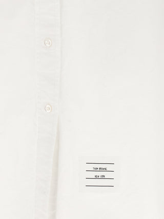 Thom Browne White Cotton Midi Dress