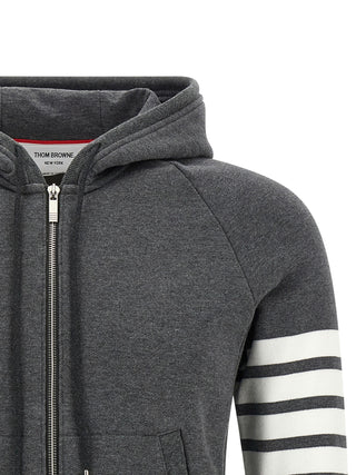 Thom Browne Gray Cotton Sweatshirt