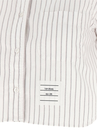 Thom Browne White Cotton Blouse