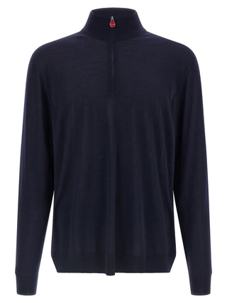 Kiton Half-Zip Wool Sweater