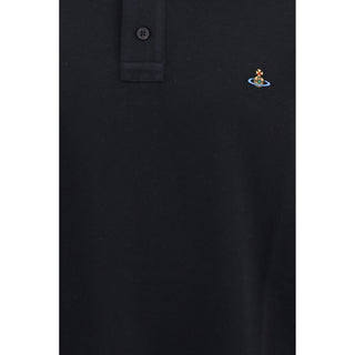 Vivienne Westwood Black Cotton Polo Shirt