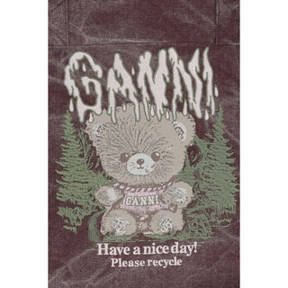 Ganni Medium Trapeze Cotton Shopper