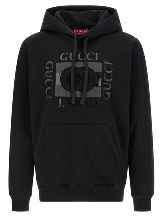 Gucci Incrocio GG Cotton Hooded Sweatshirt
