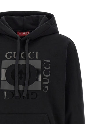 Gucci Incrocio GG Cotton Hooded Sweatshirt