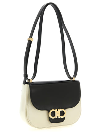 Ferragamo North-South Double Gancini XS Crossbody Bag