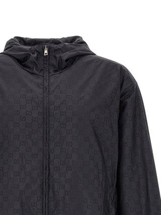 Gucci GG Monogram Hooded Zip Jacket