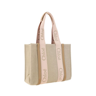 Chloé Woody Linen Shoulder Bag
