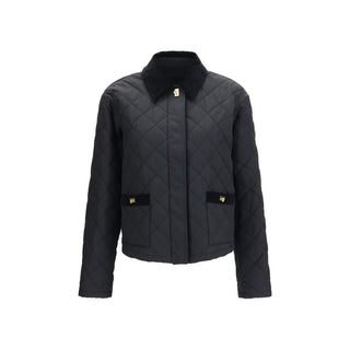 Ferragamo Black Cotton Full-Length Jacket