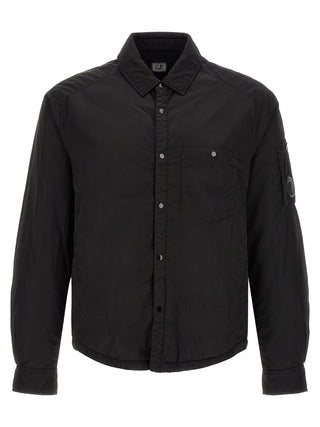 C.P. Company Black Polyamide Full-Length Jacket
