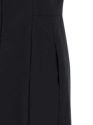 Thom Browne Blue Virgin Wool Midi Dress