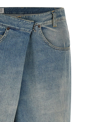 Maison Margiela Blue Cotton Straight-Leg Jeans