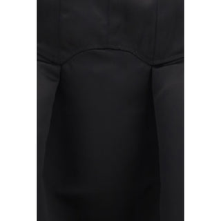 Ganni Duchesse Satin Corset Midi Dress