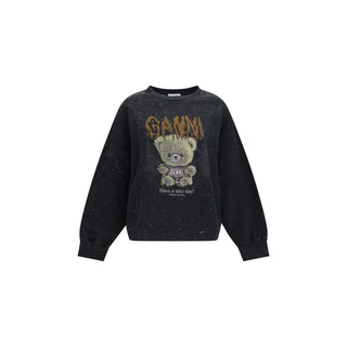 Ganni Isoli Forest Teddy Sweatshirt