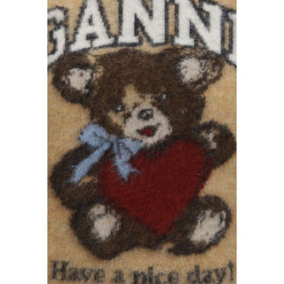 Ganni Graphic Alpaca Blend Crewneck Sweater