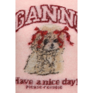 Ganni Graphic Alpaca Blend Knit T-Shirt