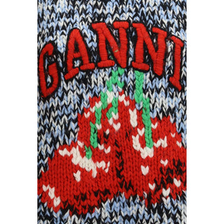 Ganni Cherry Wool Knit Vest