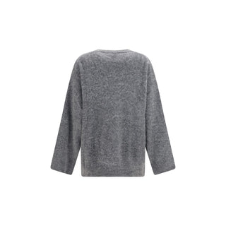 Ganni Mushroom Teddy Alpaca Blend Sweater