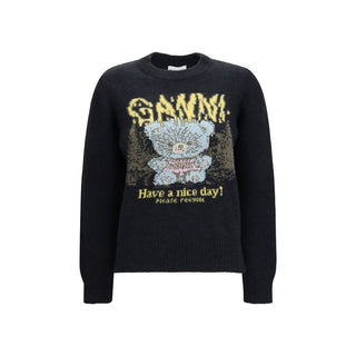 Ganni Forest Teddy Wool Blend Sweater