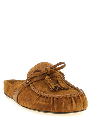 Isabel Marant Malvin Suede Moccasin Mules