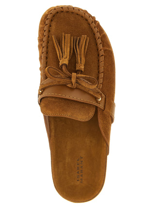 Isabel Marant Malvin Suede Moccasin Mules