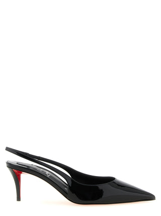 Christian Louboutin Miss Z 60 Patent Slingback Pumps