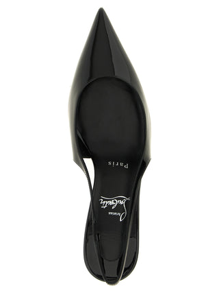 Christian Louboutin Miss Z 60 Patent Slingback Pumps