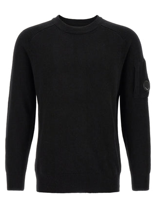 C.P. Company Black Wool Cardigan