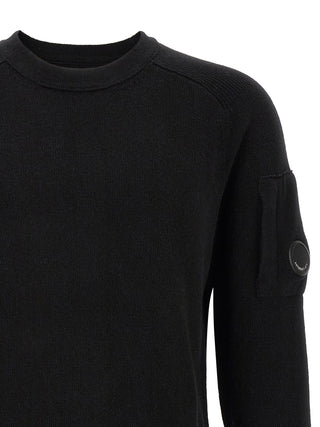 C.P. Company Black Wool Cardigan