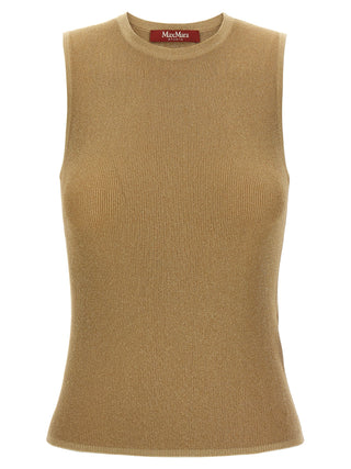 Max Mara Studio Sante Metallic Knit Top