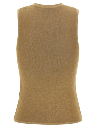Max Mara Studio Sante Metallic Knit Top