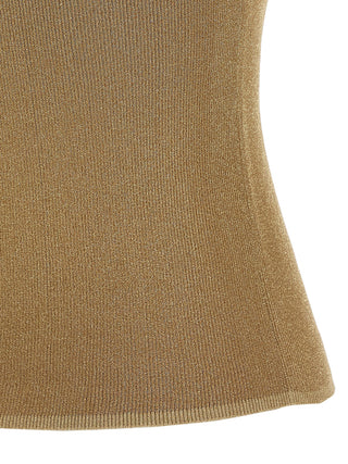 Max Mara Studio Sante Metallic Knit Top