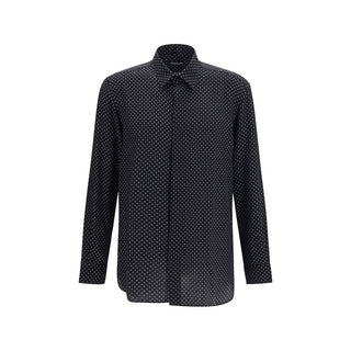 Tom Ford Black Silk Pattern Shirt