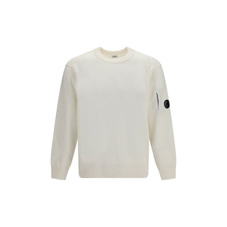 C.P. Company White Wool Oves Aries Sweatshirt