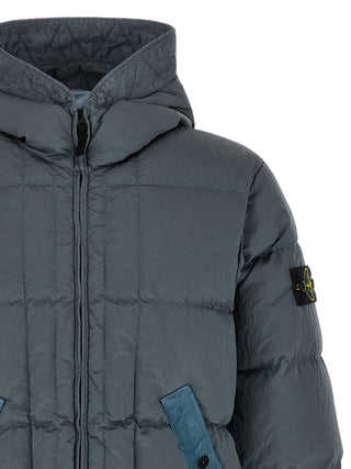 Stone Island Hooded Long Down Jacket