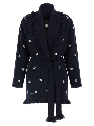 Alanui Echoes of the Bandana Virgin Wool Cardigan