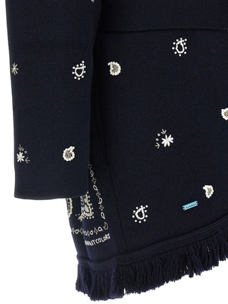 Alanui Echoes of the Bandana Virgin Wool Cardigan