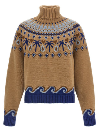 Alanui Sweet Winter Virgin Wool Turtleneck Sweater