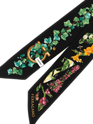 Ferragamo Eden Shoes Silk Bandeau Scarf
