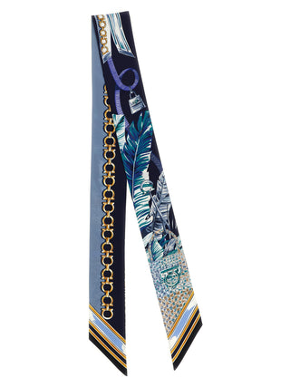 Ferragamo Gancini Silk Bandeau Scarf
