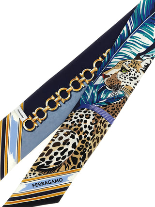 Ferragamo Gancini Silk Bandeau Scarf