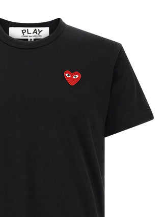 Comme Des Garçons Play Heart Patch Cotton T-Shirt