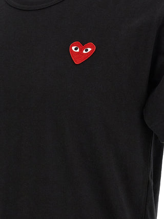 Comme Des Garçons Play Heart Patch Cotton T-Shirt