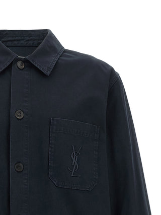 Saint Laurent Cassandre Cotton Overshirt