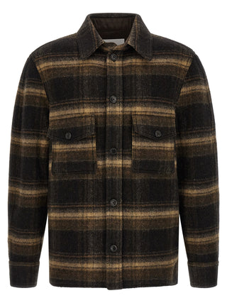 Isabel Marant Kervon Checked Wool Overshirt